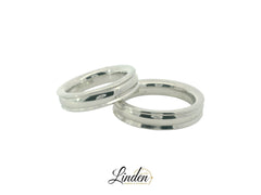 Partnerringe Silber 925 rhodiniert - S-31301/5