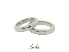 Partnerringe Silber 925 rhodiniert - S-31307/5