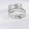Silber 925 rhodinierte Partnerringe – Freundschaftsringe Set für Paare – Damen- & Herrenring | LS-05/6 & LSZ-06/6
