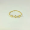 Bague élégante pour femme en or jaune 18 carats et diamants – taille 54 – YZ0003290 