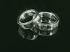 Partnerringe Silber 925 rhodiniert - S-31305/6