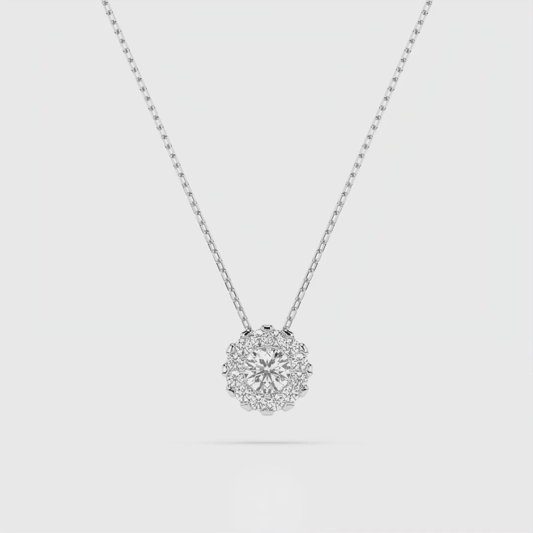 Elegante Diamant-Halskette aus 18K Gold - 104-10044(3.0)