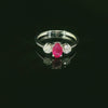Zeitlose Eleganz in Weissgold – Ring mit Diamanten und Saphiren - EKC 3/11.21