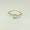 Gelbgold-Ring mit 17 Diamanten – Stilvoll, Edel, Einzigartig - BYZ 5007