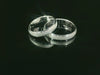 Silber 925 rhodinierte Partnerringe – Freundschaftsringe Set für Paare – Damen- & Herrenring | LS-406/4