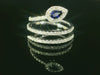 Eleganter Goldring mit Brillant & Fantasie-Fassung – 18K Weissgold, 0.48ct Diamanten - YZ00003283
