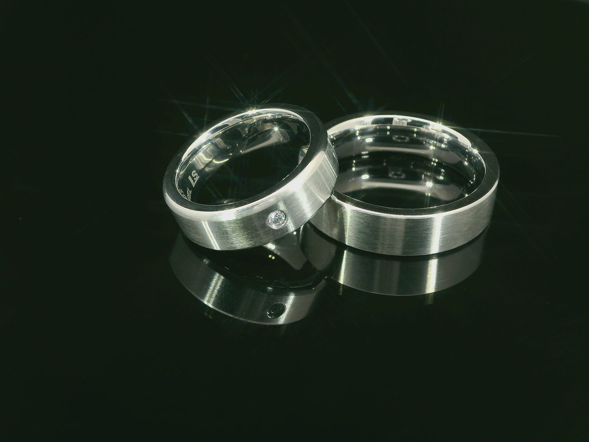 Edelstahl Partnerringe - IS/33-1/60 & IS/33-4S/60