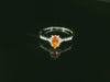 Eleganter Weissgoldring mit Saphir und Diamanten – 18 Karat Schmuckstück in Grösse 56 - BYZ0003254
