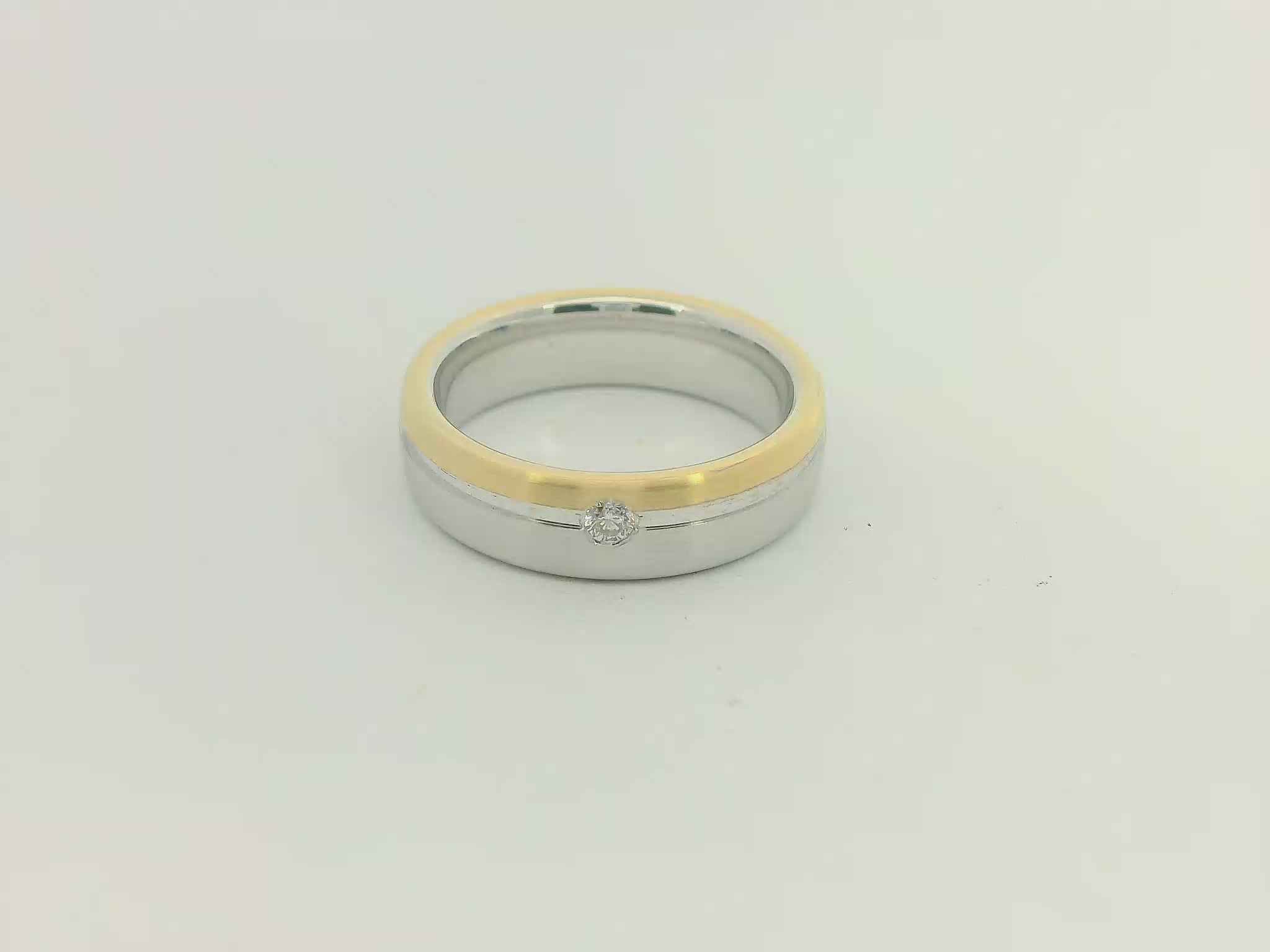 Partnerringe Silber 925 / 18 Karat - 750 Gold - SG - 122/6