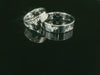Silber 925 rhodinierte Partnerringe – Freundschaftsringe Set für Paare – Damen- & Herrenring | LS-68/6