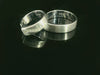 Bagues partenaires en argent 925 rhodié avec zircones – LS-03/6 et LS-04/6