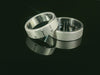 Partnerringe Silber 925 rhodiniert - LS-310/6 & LS-311/6