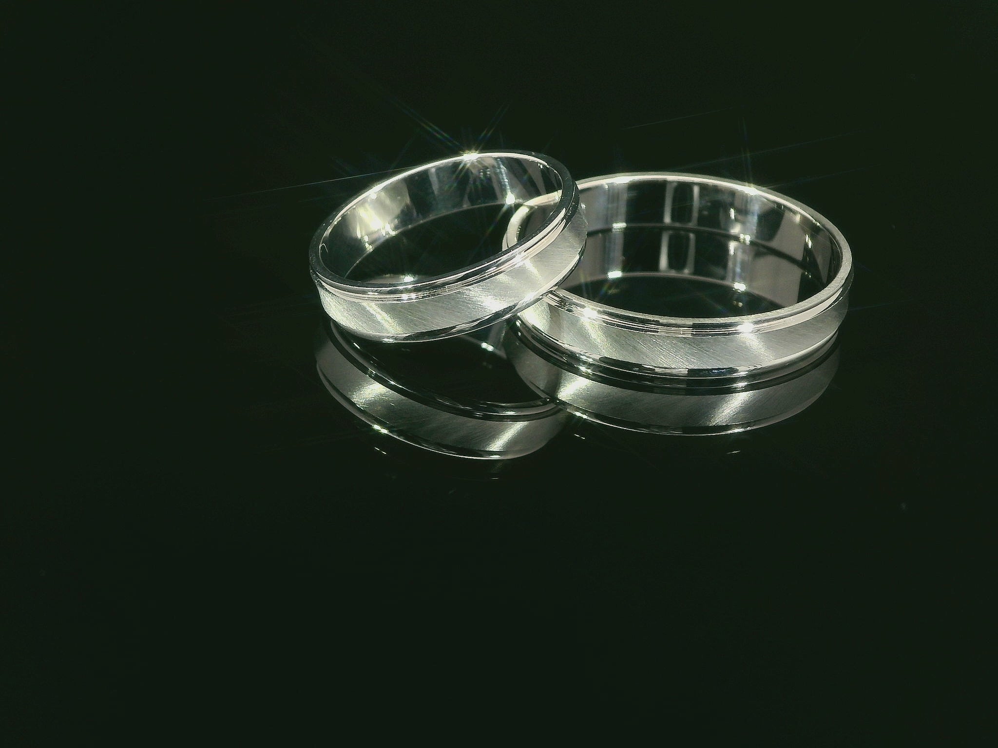 Bagues partenaires en argent 925 rhodié (prix paire) - paire de bagues - LS-403/4