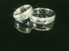 Silber 925 rhodinierte Partnerringe – Freundschaftsringe Set für Paare – Damen- & Herrenring | LS-11/6 & LSZ-12/6