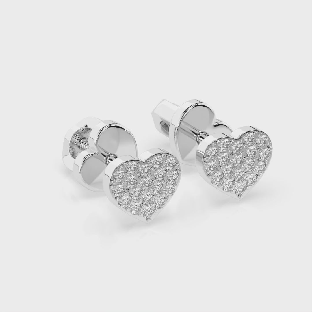 Elegante Diamant-Ohrringe aus 18K Gold - 102-10097