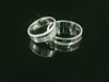 Silber 925 rhodinierte Partnerringe – Freundschaftsringe Set für Paare – Damen- & Herrenring | LS-60/6 & LSZ-61/6
