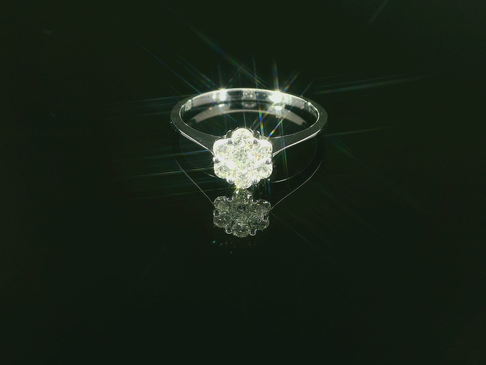 Edler Damenring aus 18 Karat Weissgold – mit 125 funkelnden Diamanten - MYZ0000084