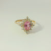 Eleganz in Weissgold – Diamantring mit Saphir - YZ0003261