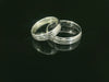 Silber 925 rhodinierte Partnerringe – Freundschaftsringe Set für Paare – Damen- & Herrenring | LS-56/5 & LSZ-57/5