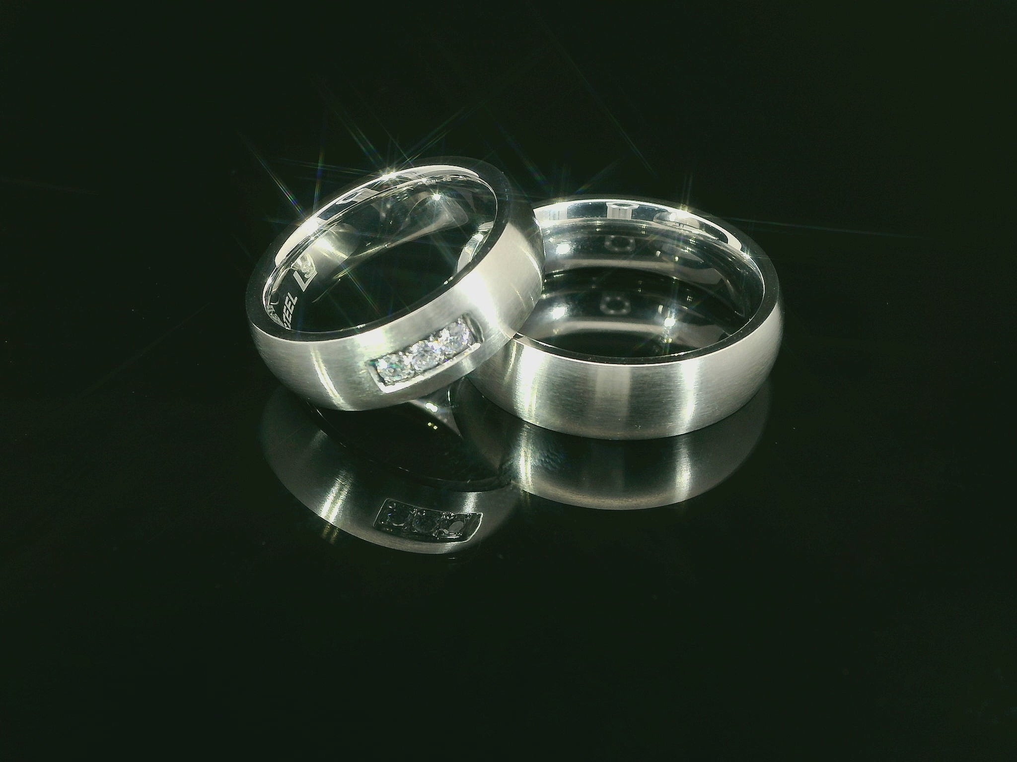 Partnerringe Edelstahl - IS/25-2/60 & IS/25-2S/60