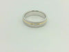 Moderner Bicolor-Trauring Silber Gold Partnerringe - SGB 119/6