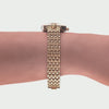 Facet Strass Schweizer Damenuhr - J5.633.S
