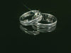 Silber 925 rhodinierte Partnerringe – Freundschaftsringe Set für Paare – Damen- & Herrenring | LS-407/4