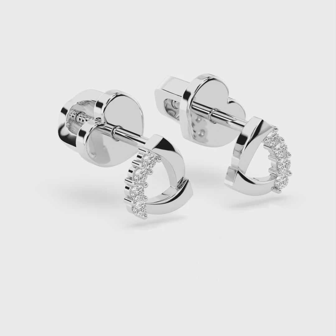 Elegante Diamant-Ohrringe aus 18K Gold - 102-10061