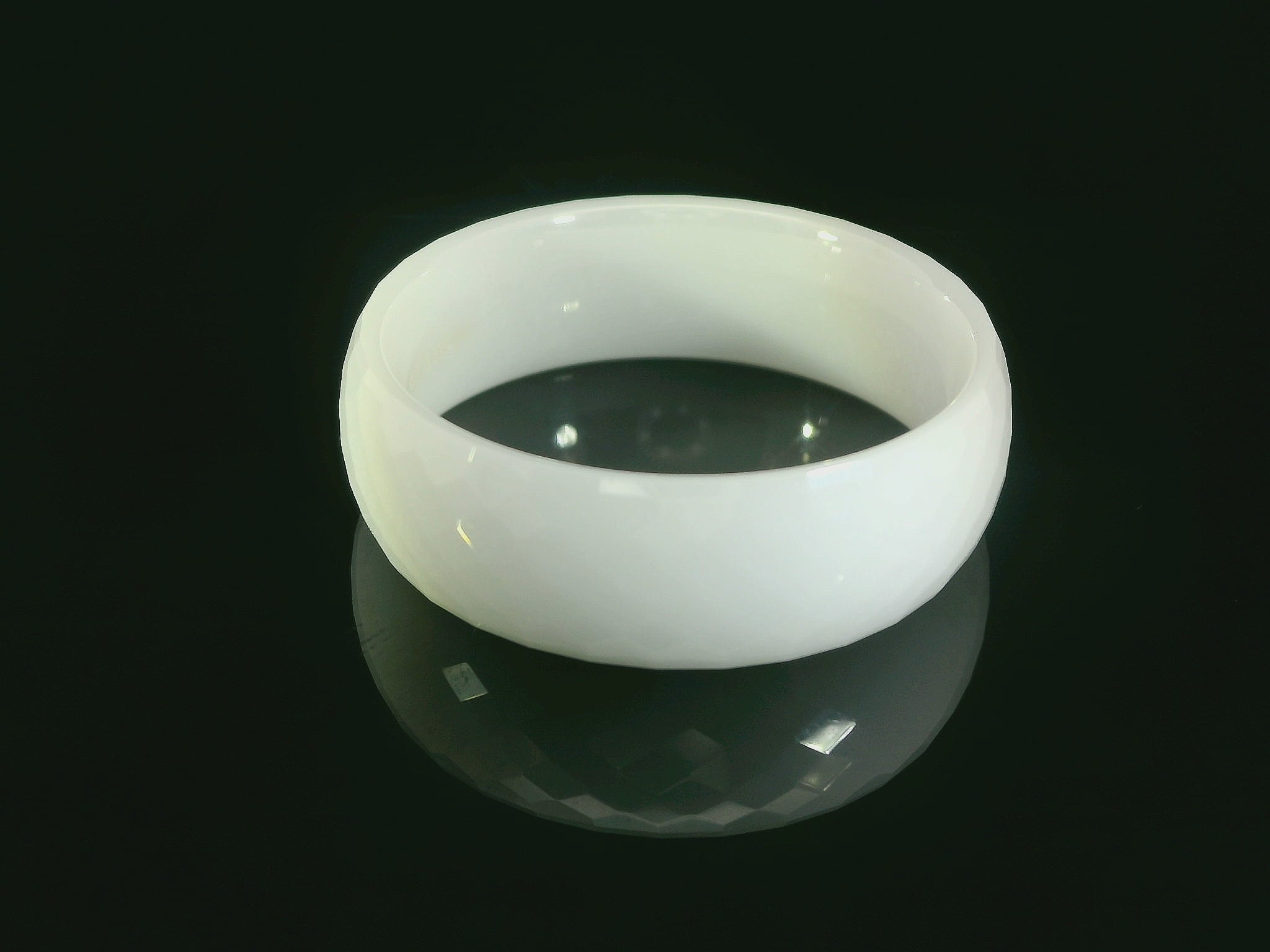 Bague partenaire en céramique avec gravure gratuite - paire de bagues - CE-187/8