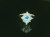 Eleganter Damenring aus 18K Gold mit Brillanten & Topas – Perfekt als Geschenk - YZ0003263