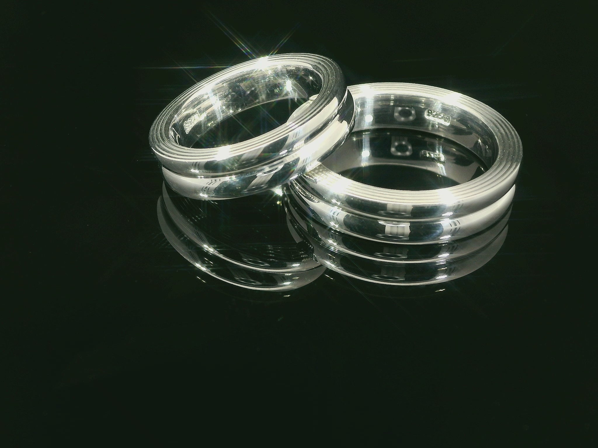 Partnerringe Silber 925 rhodiniert - S-31303/5.5