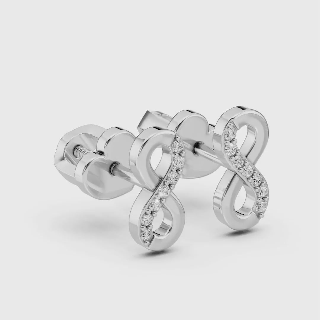 Elegante Diamant-Ohrringe aus 18K Gold - 102-10092