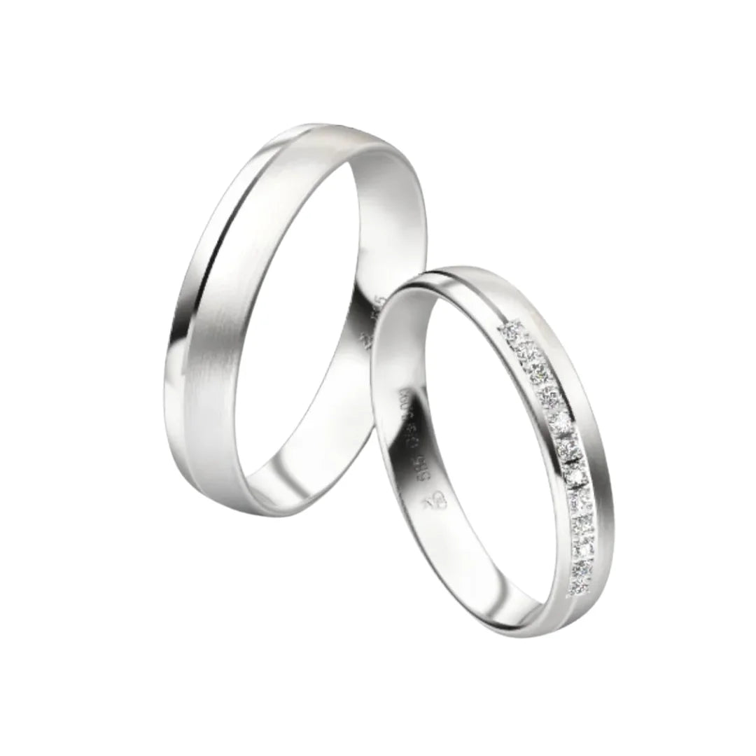 Rauschmayer First Individuell Love - Trauringe mit 12 Brillanten - 03511