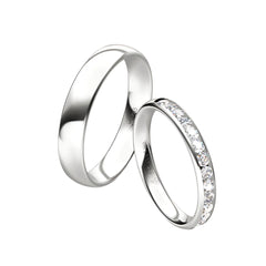 Rauschmayer First Individuell Love - Trauringe mit 14 Brillanten - 03027
