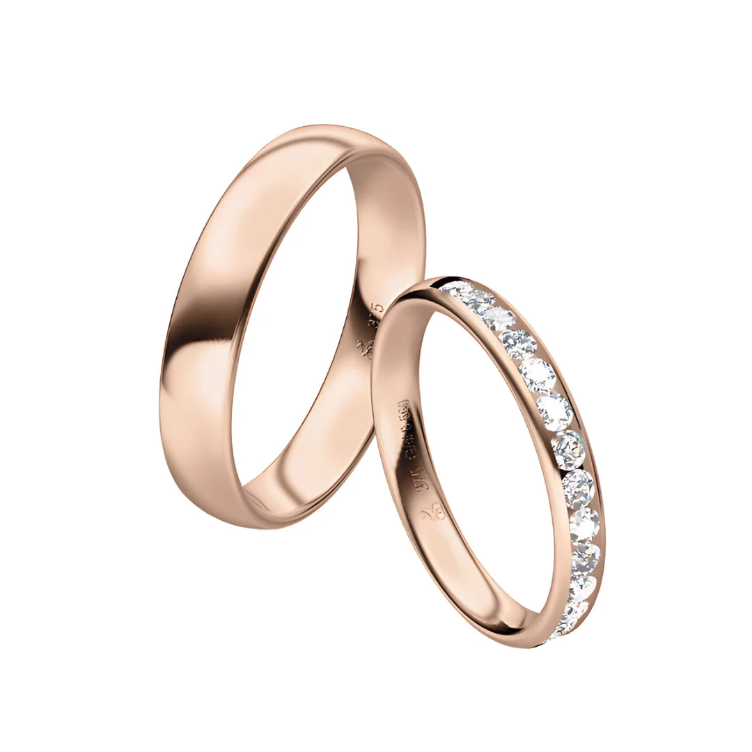 Rauschmayer First Individuell Love - Trauringe mit 14 Brillanten - 03027
