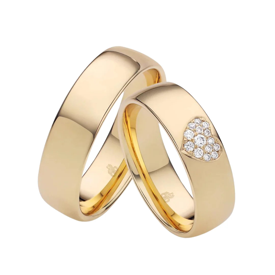 Rauschmayer First Individuell Love - Trauringe mit 14 Brillanten - 06004