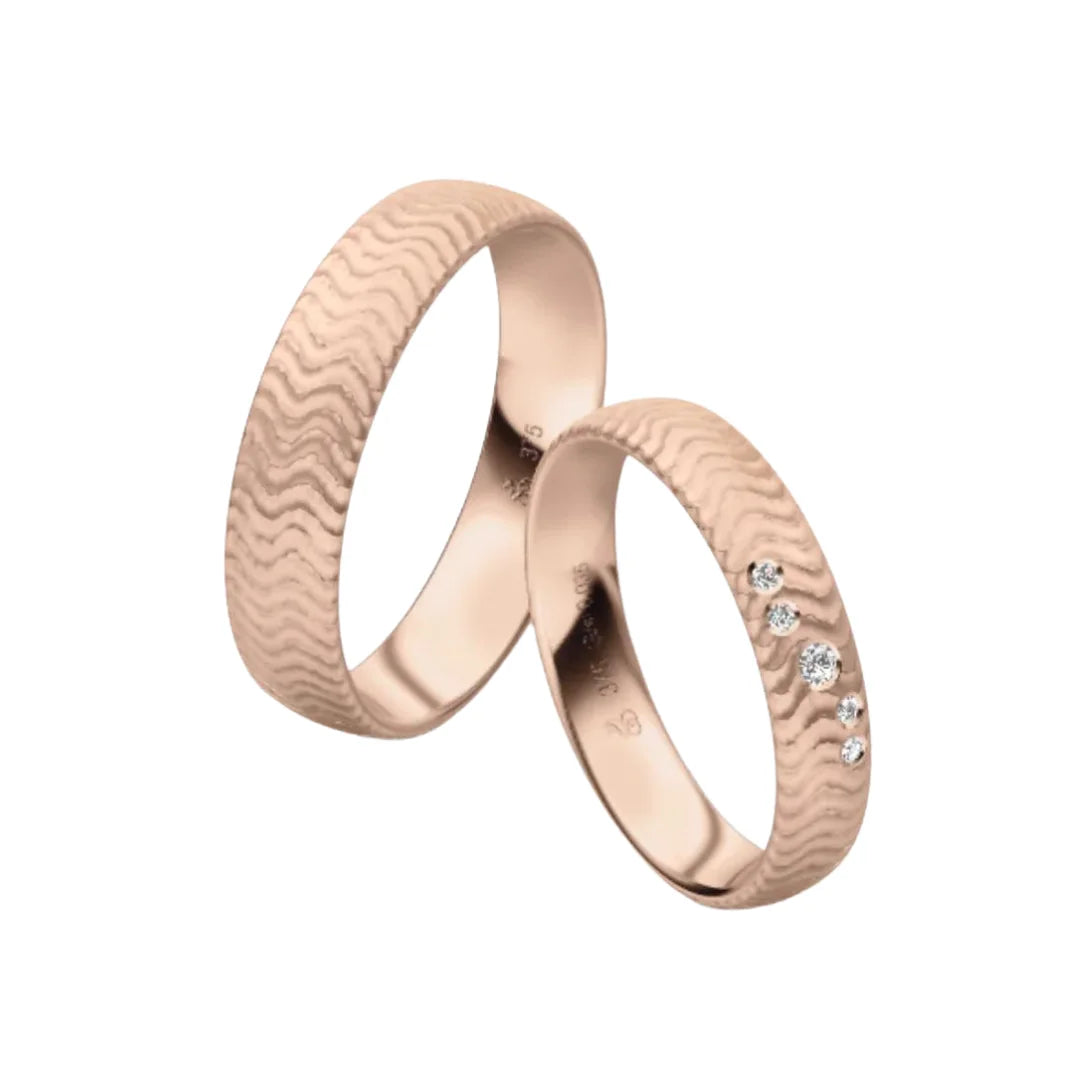 Rauschmayer First Individuell Love - Trauringe mit 5 Brillanten - 04028