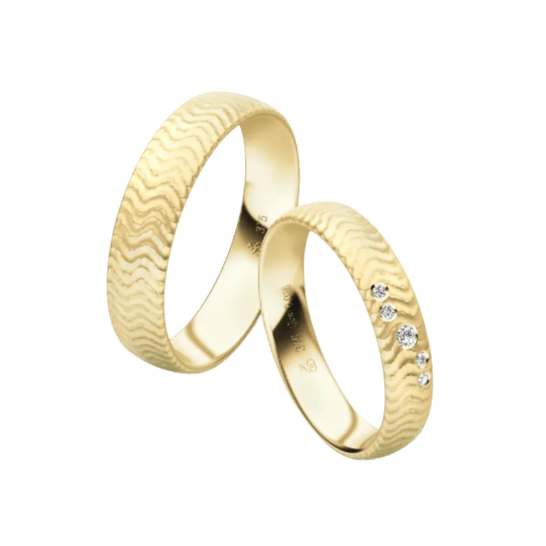 Rauschmayer First Individuell Love - Trauringe mit 5 Brillanten - 04028