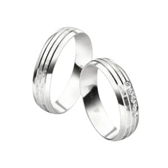 Rauschmayer First Individuell Love - Trauringe mit 5 Brillanten - 05705