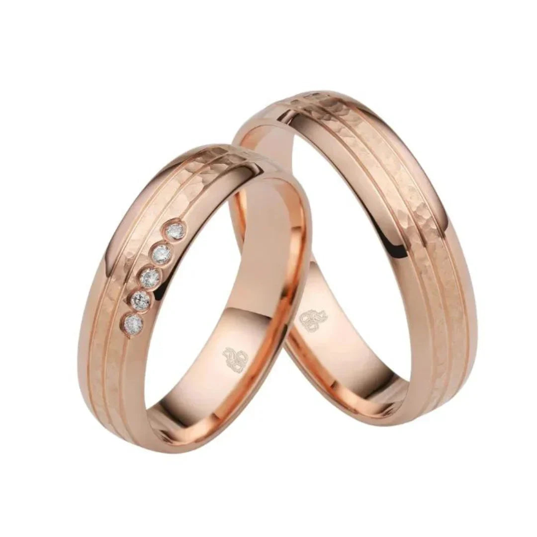 Rauschmayer First Individuell Love - Trauringe mit 5 Brillanten - 05705