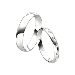 Rauschmayer Trauringe First Individual Love 3D mit 15 Brillanten - 04038