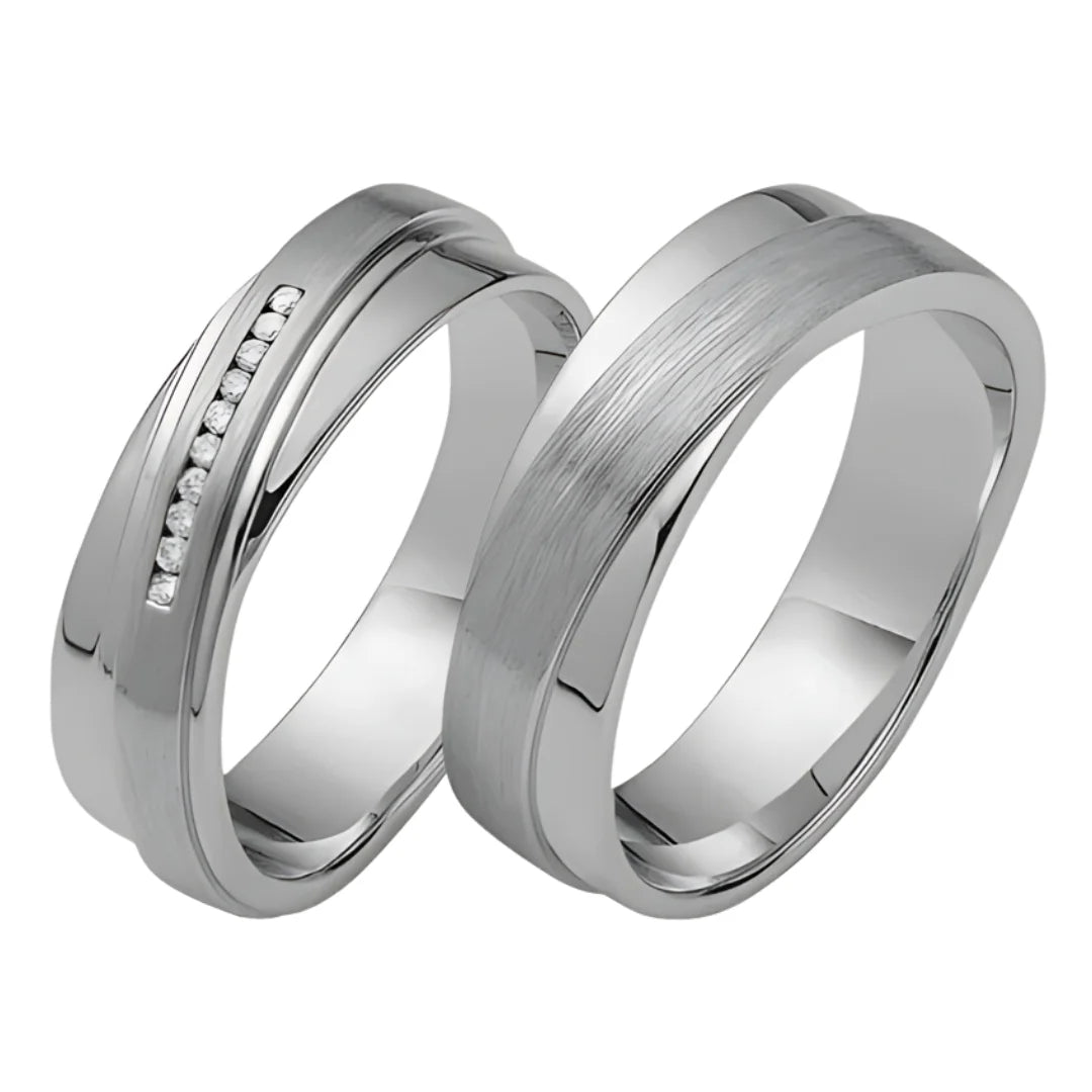 Rauschmayer Trauringe mit 10 Brillanten 0,05 ct. - 06407