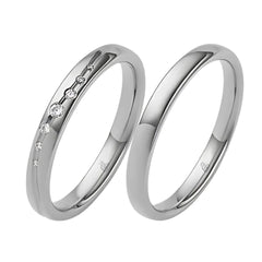 Rauschmayer Trauringe mit 7 Brillanten 0.056 ct. - 03056