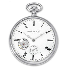 Residenz Klassische silberne Taschenuhr - AS 9105