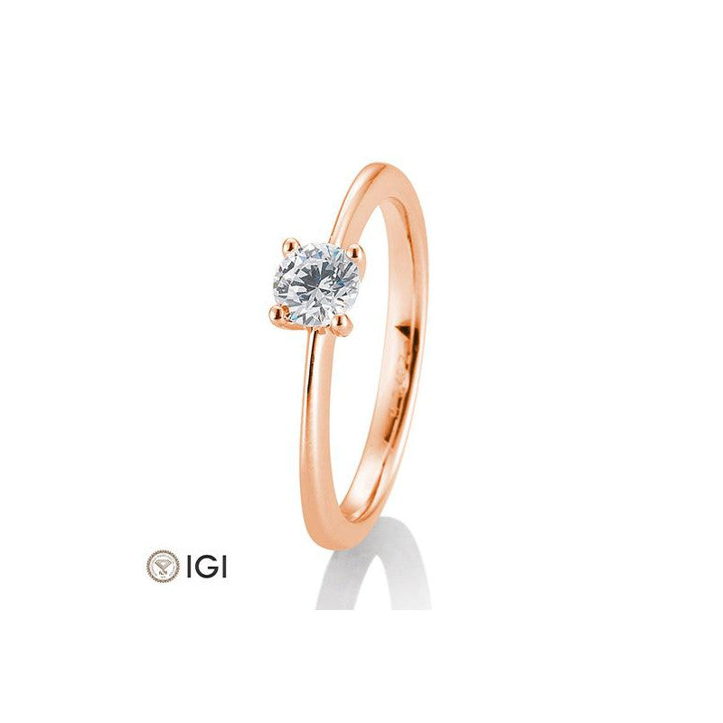 18 Karat Solitär-Ring 4er Krappe 0,40-0.60 ct. - 41057350