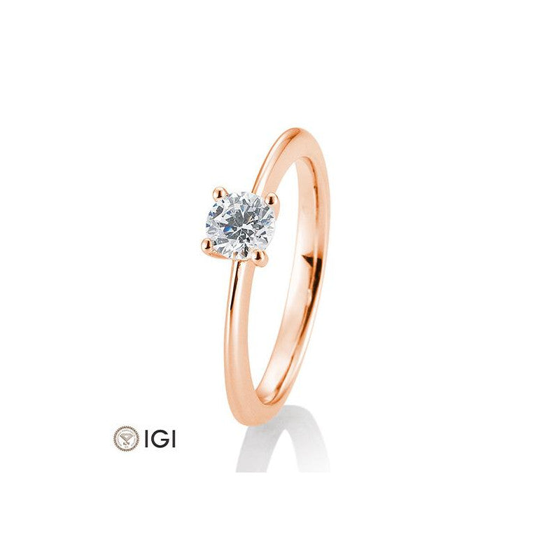 18 Karat Solitär-Ring 4er Krappe 0,40-0.60 ct. - 41057350