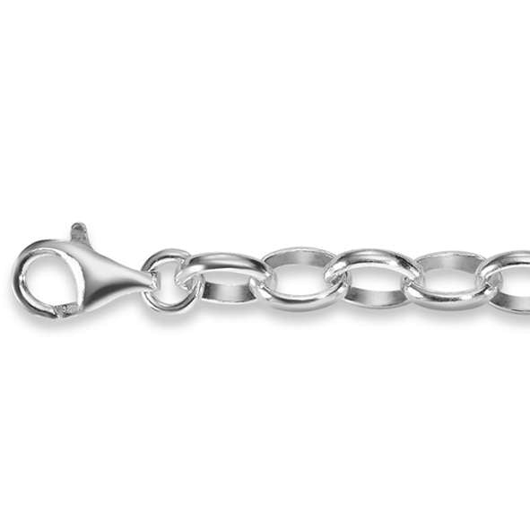 Rundes Anker Armband aus Silber 925 weiss - 6274.00649/1900