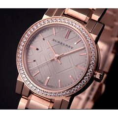 Burberry The City Diamonds - Roségold Edelstahl - BU9225