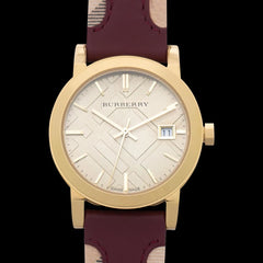 Burberry Gold & Rot Damenuhr - BU9111