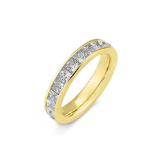 Bague fine Mémoire Carrée en diamants – Bague élégante avec diamants - 41062830